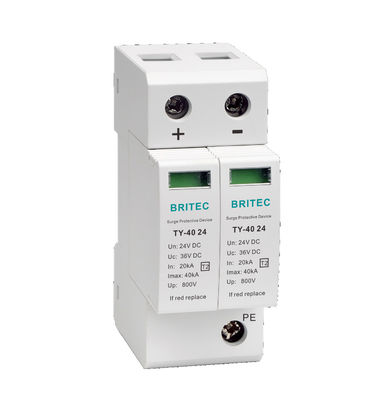 TY-40 24 24v सौर ओवरजॉग सुरक्षा उपकरण प्रकार 2 ओवरजॉग सप्रेसर ओवरजॉग सुरक्षा डीसी एसपीडी