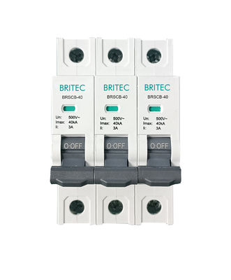 BRSCB-40 3P OEM ODM एसपीडी सर्ज प्रोटेक्शन डिवाइस बैक प्रोटेक्टर एसपीडी बैकअप प्रोटेक्टर