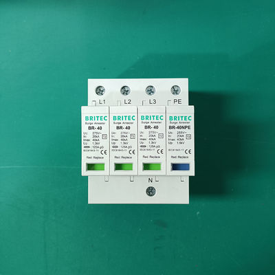BR-40 3P+1 DIN रेल माउंट ओवरज सुरक्षा उपकरण 275V चीनी ओवरज सुरक्षा निर्माता