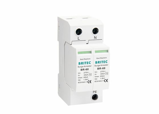 30kA 60kA टाइप 2 सर्ज प्रोटेक्शन डिवाइस SPD पावर 230V/400V BRITEC