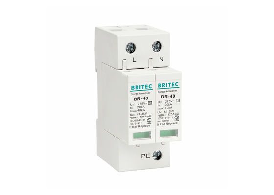 सिंगल फेज टाइप 2 सर्ज प्रोटेक्शन डिवाइस लाइटनिंग सर्ज अरेस्टर