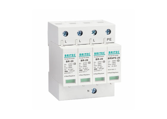 275V एसी सर्ज रक्षक 20kA विद्युत बिजली सुरक्षात्मक उपकरण
