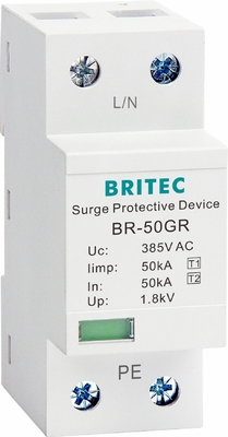 BRITEC 50GR एसी लाइटिंग सर्ज प्रोटेक्शन डिवाइस एसपीडी सर्ज प्रोटेक्टर 50ka लाइटनिंग अरेस्टर