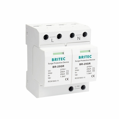 BRITEC BR-25GR 2P 275V टाइप 1 ओवरजॉग प्रोटेक्शन डिवाइस लाइटनिंग प्रोटेक्टर