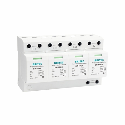 BR-50GR 3P+1 ओवरज सुरक्षा उपकरण वर्ग 1 बिजली सुरक्षा SPD spd 50ka
