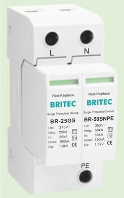 BR-25GS 1+1 spd t1 25ka सर्ज प्रोटेक्टर बिजली सर्ज प्रोटेक्शन स्पार्क गैप प्रकार spd