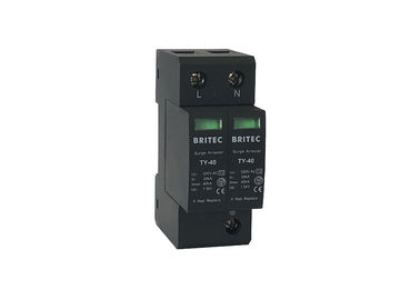 एसी पावर सिस्टम के लिए 320V 35 मिमी दीन रेल 2P टाइप 2 सर्ज प्रोटेक्शन डिवाइस