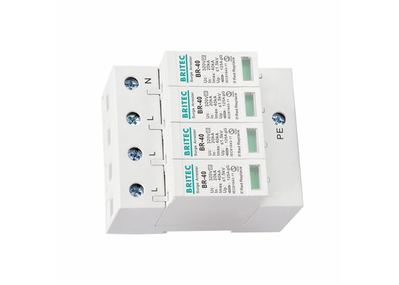 SPD T2 320V 4P 40KA टाइप 2 सर्ज प्रोटेक्टर बिजली संरक्षण