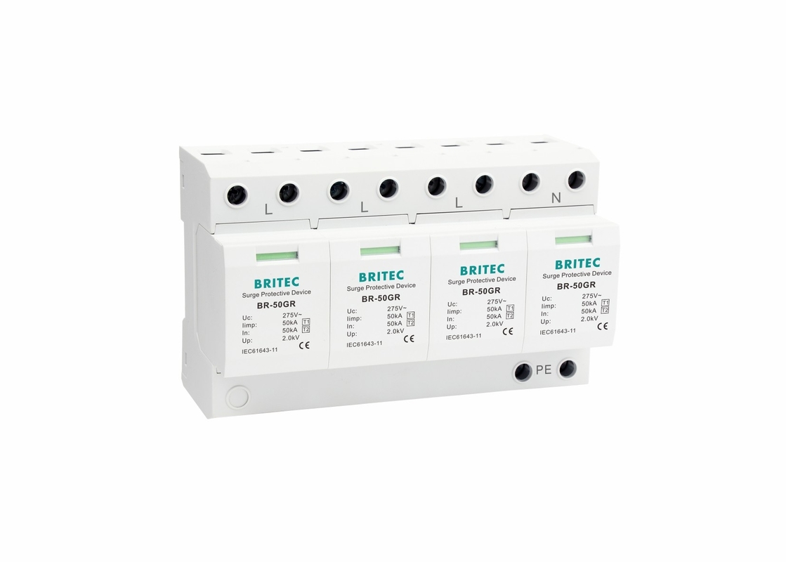 अधिभार सुरक्षा उपकरण 50kA प्रकार 1 अधिभार सुरक्षा उपकरण 240V/400V