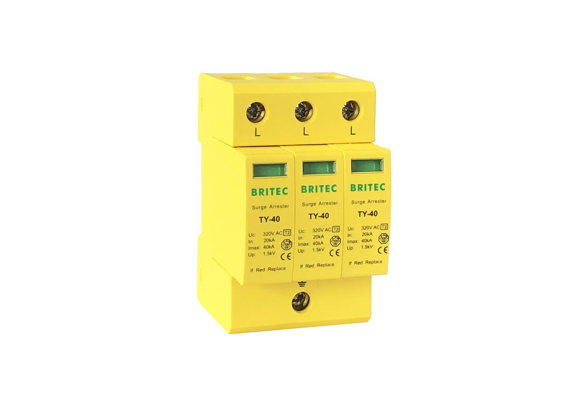40KA 400V पावर प्लगएबल एसी टाइप 2 सर्ज प्रोटेक्शन डिवाइस