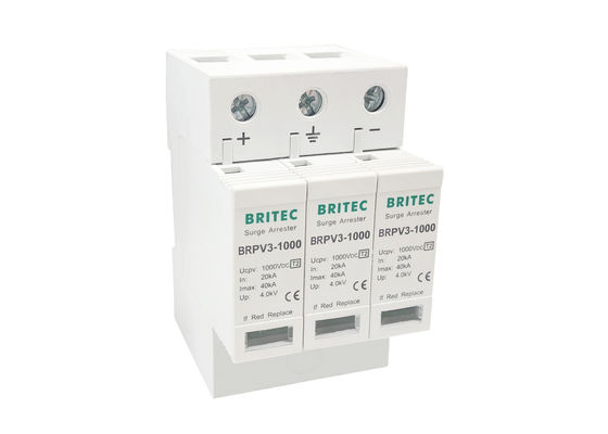 फोटोवोल्टिक प्रणाली के लिए ऊर्जा बिजली संरक्षण डीसी वृद्धि संरक्षण उपकरण एसपीडी