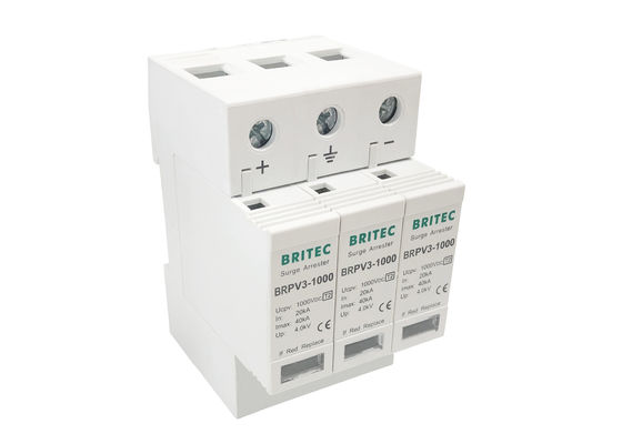 फोटोवोल्टिक 40kA डीसी सर्ज प्रोटेक्टिव डिवाइस पीवी अरेस्टर एसपीडी पावर लाइटनिंग अरेस्टर