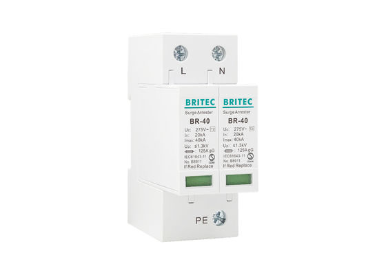 2P सिंगल फेज टाइप 2 एसी सर्ज अरेस्टर बिजली अरेस्टर सर्ज सुरक्षा उपकरण