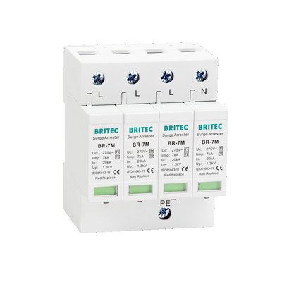 BR-7M 3P 7ka T1+T2 सर्ज प्रोटेक्टिव डिवाइस लाइटनिंग अरेस्टर एसपीडी मूव सर्ज प्रोटेक्टर
