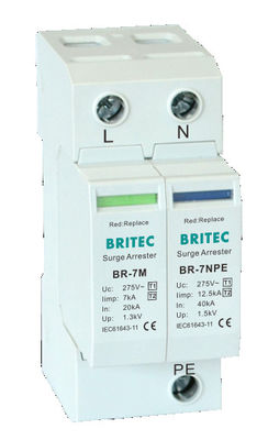 BR-7M 4P T1+T2 सर्ज अरेस्टर B+C Spd सर्ज प्रोटेक्शन डिवाइस type1 3 चरण पावर सर्ज प्रोटेक्शन spd Ü-Ableiter