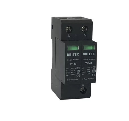 TY-40 3P ओवरज सुरक्षा उपकरण 275v बिजली रक्षक Spd प्रकार 2 बिजली बंदर