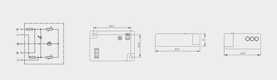 BRLED-08AST-10 लाइटिंग के लिए सर्ज प्रोटेक्टर डिवाइस 10kA एलईडी स्ट्रीट लाइट इलेक्ट्रोस्टैटिक प्रोटेक्टर एलईडी लाइटिंग सिस्टम एलईडी स्ट्रीट लाइट्स