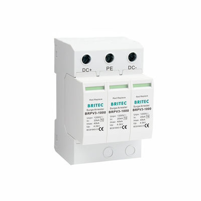 BRPV3-1000 डीसी ओवरजेज सुरक्षा उपकरण, डीसी 1200V अधिकतम वोल्टेज, प्लग-इन मॉड्यूलर डिजाइन, ओवरजेज सुरक्षा डीसी