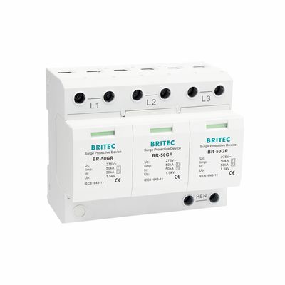 TUV BR-50GR 3P+N क्लास 1 AC SPD 50ka प्लगेबल सर्ज प्रोटेक्शन डिवाइस टाइप 1 SPD TUV थंडर प्रोटेक्शन स्पार्क गैप SPD क्लास 1 सर्ज अरेस्टर टाइप 1 सर्ज प्रोटेक्शन
