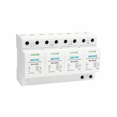 BR-50GR 3+1 OEM ODM स्पार्क गैप 50ka सर्ज प्रोटेक्टिव डिवाइस लो वोल्टेज इलेक्ट्रिकल क्लास 1 सर्ज अरेस्टर टाइप 1 एसपीडी सर्ज प्रोटेक्टिव डिवाइस टाइप 1 एसपीडी लो वोल्टेज एलवी इलेक्ट्रिकल वितरण नेटवर्क