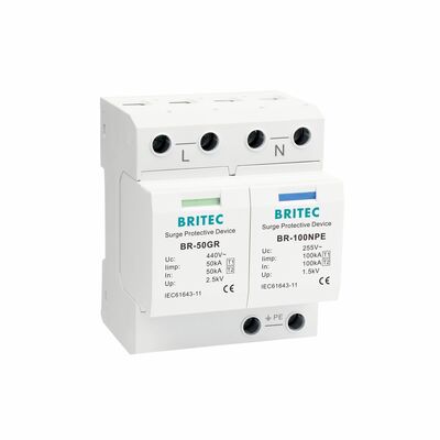 BR-50GR 3+1 OEM ODM स्पार्क गैप 50ka सर्ज प्रोटेक्टिव डिवाइस लो वोल्टेज इलेक्ट्रिकल क्लास 1 सर्ज अरेस्टर टाइप 1 एसपीडी सर्ज प्रोटेक्टिव डिवाइस टाइप 1 एसपीडी लो वोल्टेज एलवी इलेक्ट्रिकल वितरण नेटवर्क