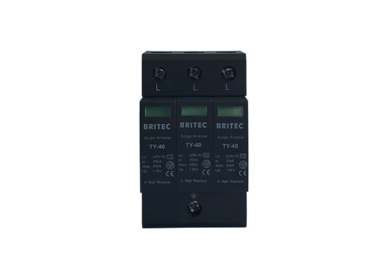 सामान्य सुरक्षा के लिए आईईसी 61643 कक्षा II 3पी प्लग करने योग्य प्रकार 2 एसपीडी 40केए