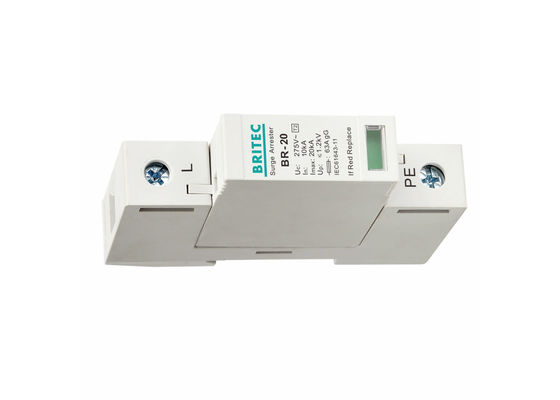 एसी 275V सर्ज अरेस्टर सिंगल फेज एसपीडी 20kA पावर सप्लाई सर्ज प्रोटेक्टर