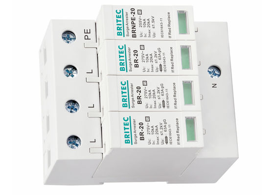 275V एसी सर्ज रक्षक 20kA विद्युत बिजली सुरक्षात्मक उपकरण