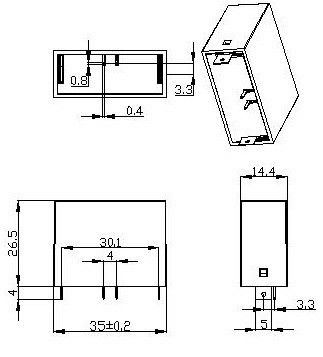 BRPV - 20RS 500V DC सर्ज प्रोटेक्शन डिवाइस PCB माउंट SPD