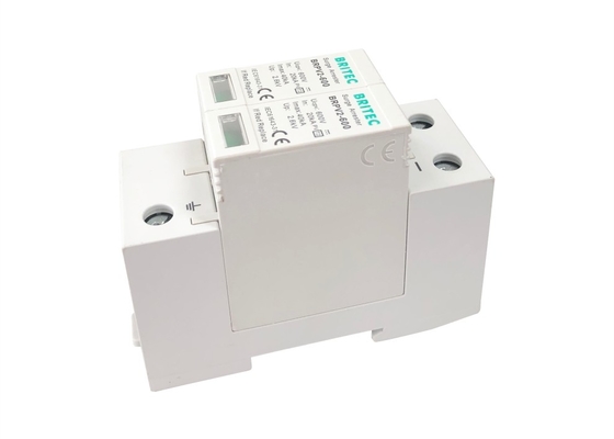 40kA DC 600V Pv सर्ज अरेस्टर 35 मिमी दीन रेल सर्ज प्रोटेक्शन डिवाइस